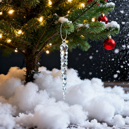 Accessoires pour arbre de noël, 24 pièces, cônes suspendus 2