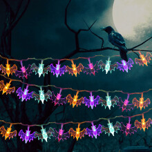 Typ 2 6m/40 LEDs Halloween-Fledermauslichter Warmweiß