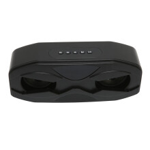 BT Speaker with FM LED Display and HiFi Sound Travel-Ready Black