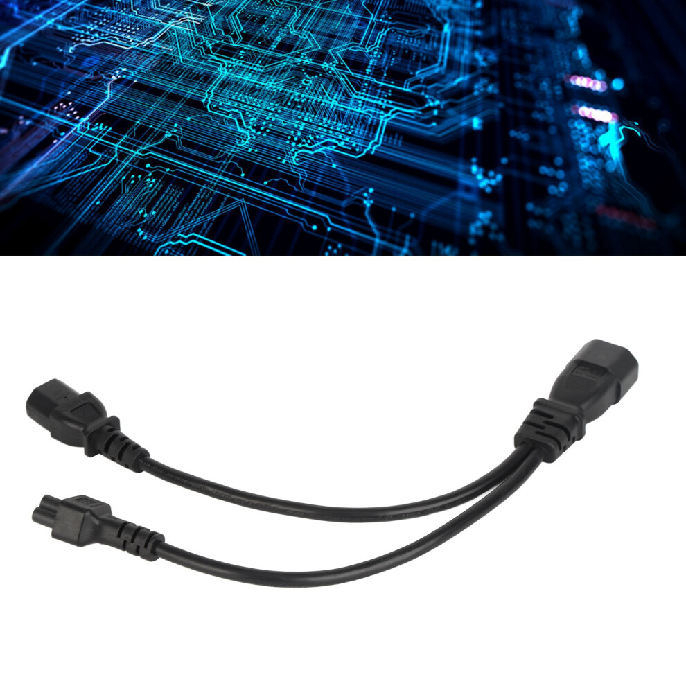 Iec 320 C14 To C13 & C5 Female Power Splitter Adapter 10A For Electronics 3791357031485