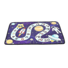 80x50cm Dark Blue Rugs Children's Carpet Indoor Cognitive Game Carpet Children's Early Education Car