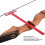 Aluminum Alloy Bow String Nocking Points Pliers Red T-Shape 3