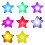4 Pack Plastic LED Star Dance Property Portable-pink pink light 2