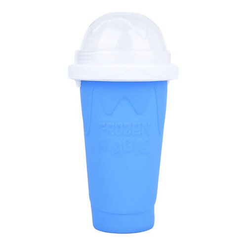 400ml Blauer Quick-Frost-Becher mit Silikagel, Durstlöscher, Slushiemaker 1