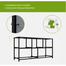 (Black) YITAHOME Chest of Drawers 5 Fabric Drawer Bedroom Storage Cabinet Bedside Organizer Unit