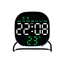 LED digitale wekker met instelbare helderheid, nachtlampje en-06