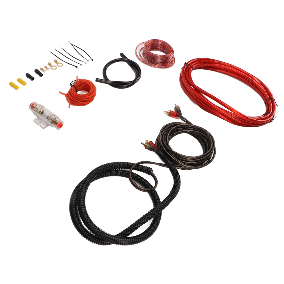 4 Gauge Car Audio Amp Wiring Kit For Subwoofer Speaker Installation 4991357042583