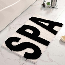 Big Letter Love Bath Mat Soft Plush Microfiber Carpet Water Absorbent Floor Mat Bedroom Rug Non-slip Hallway Entrance Foot Mat