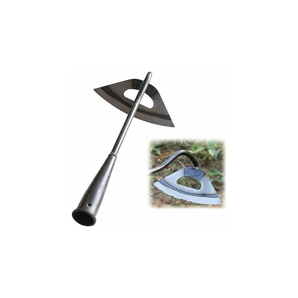 Kikidex (As Show, One Size) Stainless Steel Hollow Hoe Gardening Tools Weeding Rake For Planting Vegetables Home Garden Farm Weeding Hollow Hoe 1Pcs