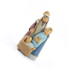 Weihnachtskrippe, dekorative Figur, Harz,-Kätzchenfamilie
