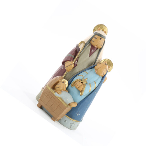 Weihnachtskrippe, dekorative Figur, Harz,-Kätzchenfamilie