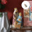 Weihnachtskrippe, dekorative Figur, Harz,-Kätzchenfamilie 2