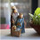 Weihnachtskrippe, dekorative Figur, Harz,-Kätzchenfamilie 6