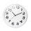 3D Numbers Wall Analog Clock Not Ticking Noiseless-White 1
