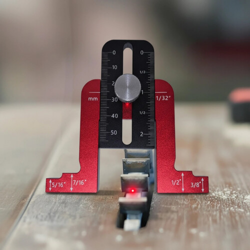 Height Depth Gauge Featuring Etched Scale for Routings 1