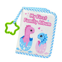 Baby's My Firsts Family Album Soft Photo Cloth Book Animal My-1