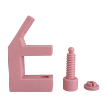Sturdy Plastic Zippers Clamp Tool For Sewing And Fabric-Pink