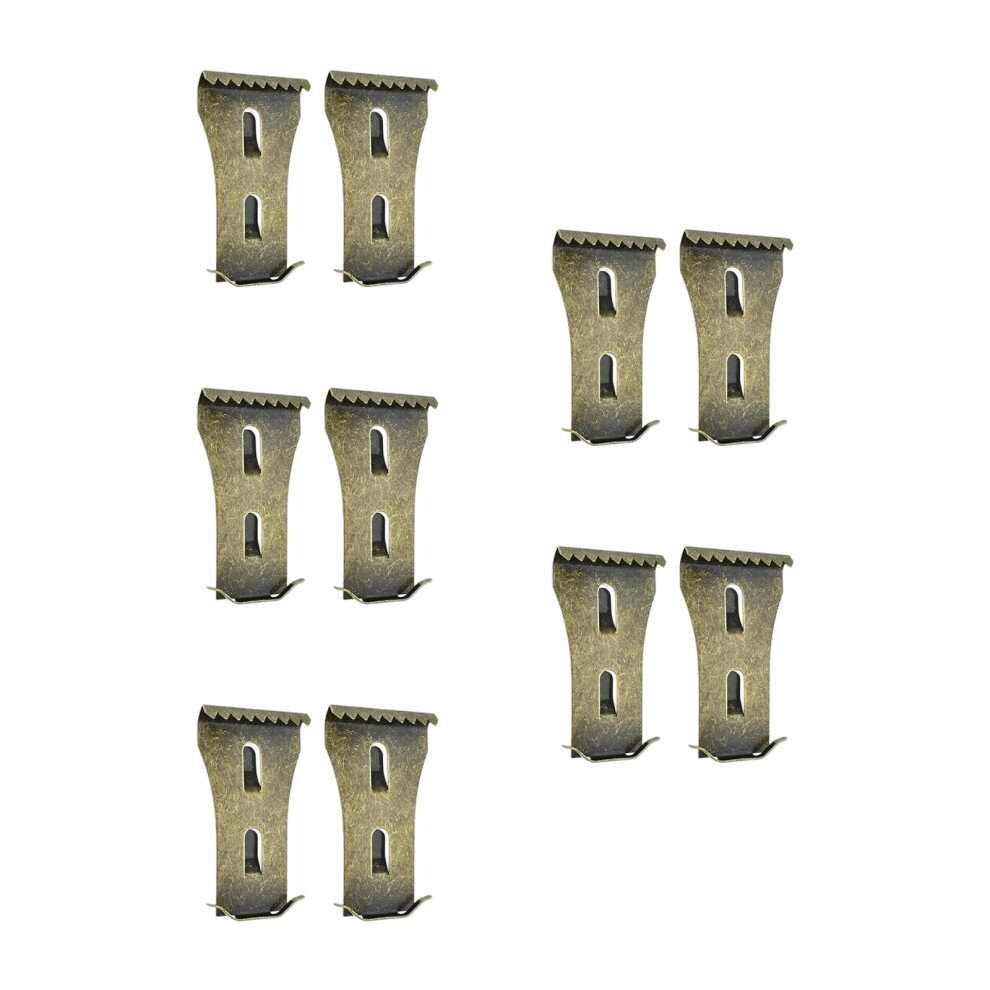 10Pcs Brick Hook Clip Rustproof Easy Setups Wall Hook 7695000240636
