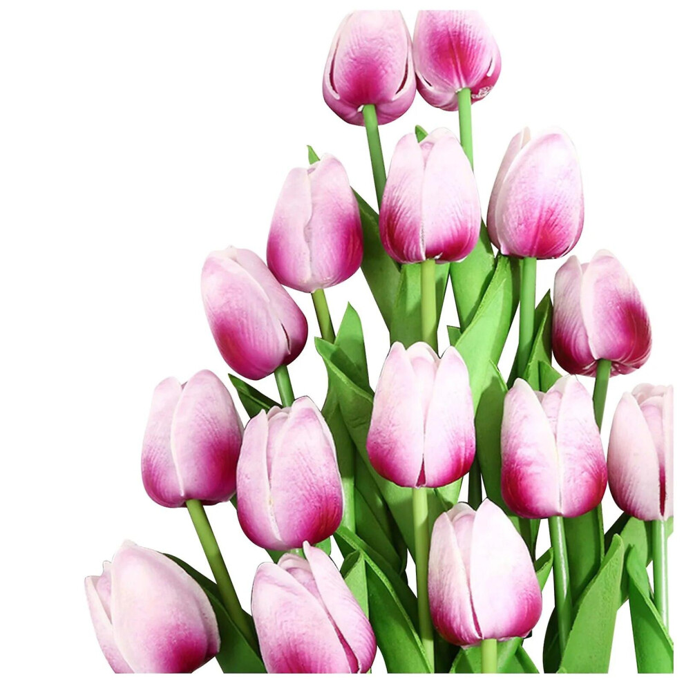 Kikidex (As Show, One Size) Mothers Day Artificial Flowers Garden Tulips Real Touch Flowers For Home Decorations Fake Flower