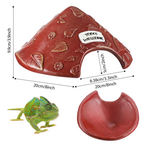 Herpeton Shelter For Toads Toads Lizards Tortoises-Green 2