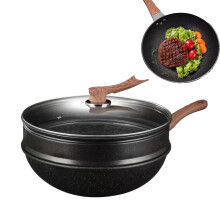 Pans Nonstick 12.5-Inch Pan With Steamer For Omelettes, Pancakes, Searing, Boiling, Braising For Home Or Restaurant