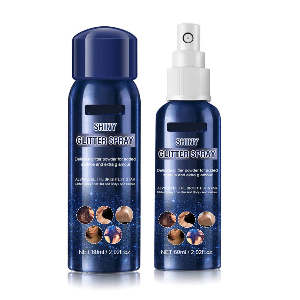 Shiny Glitter Spray 60ml Sparkling Hair & Body Glitter for Women