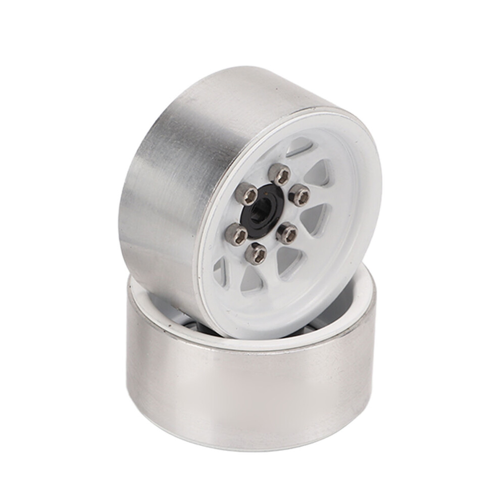 4Pcs 1in Iron RC Wheel Hubs for Small Scale Cars, White-image-OPC-PMKM5MR-NEW