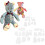 Memory Bear Template Ruler Set 30-Piece Acrylic Sewing Patterns For Beginners Bear Pattern Quilting Cutting Set 3
