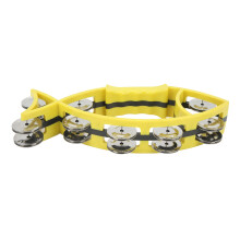 Fish Shaped Double Row Jingles Percussion Toys for Kids, Yellow