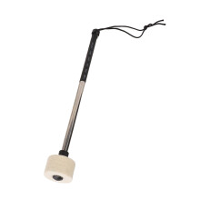White Felt Band Drum Mallet with Stainless Steel Stick for Percussion Performance