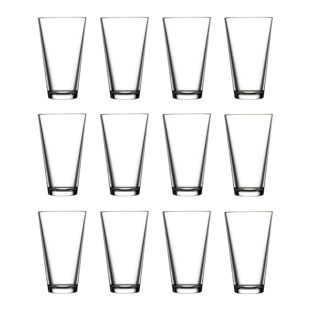 Set Of 12 Professional Stackable 360ml Everyday Tumbler Drinking Glasses Durable Dishwasher Safe