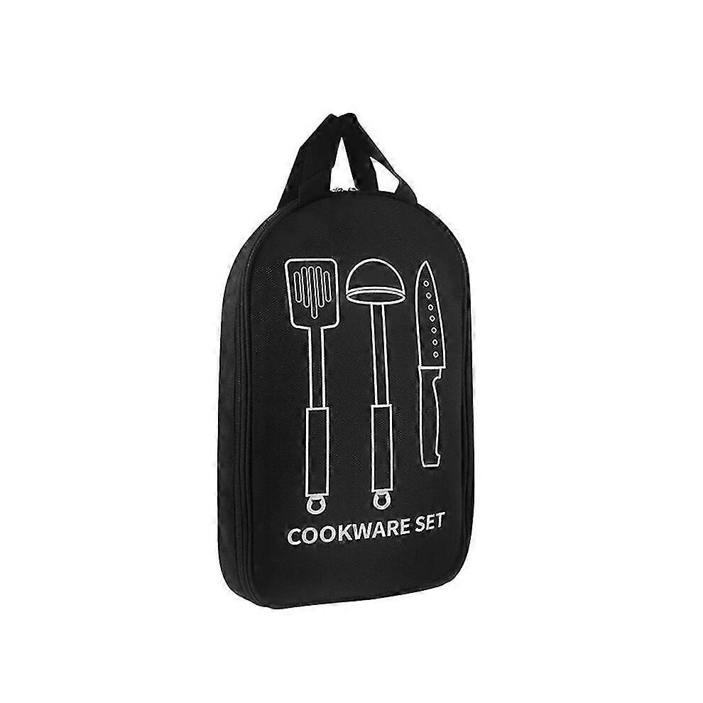 Kikidex (As Show, One Size) Cookware Organizer Bag Multifunctional Portable Camping Knife And Fork Organizer Bag Tool Organizer