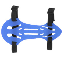 Adjustable Blue Rubber Archery Arm Guard for Recurve Bows, Breathable & Safe