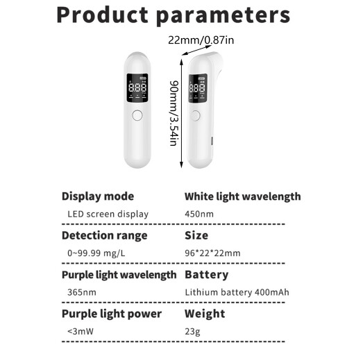 ABS Material Easy To Read Fluorescent Agent Detector Daily Use 2