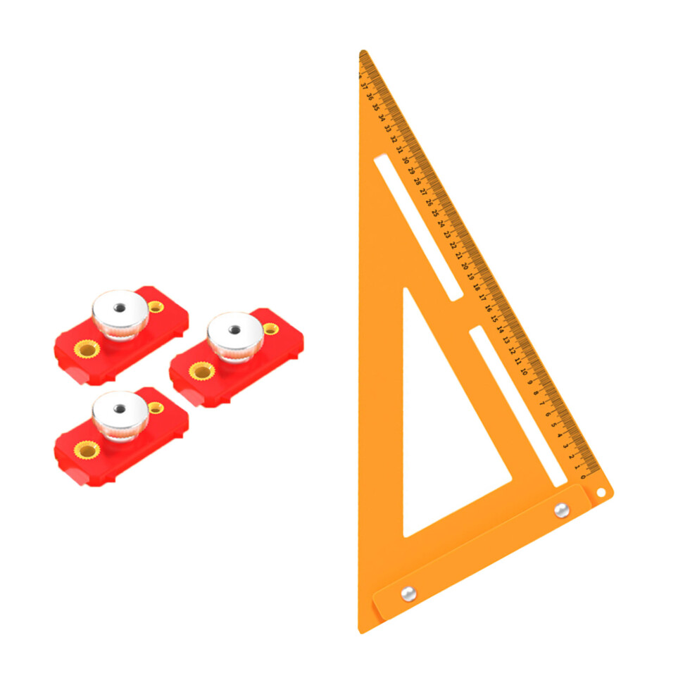Ergonomic Insulated Woodworking Rulers With Double Scale-4223 7754000224166