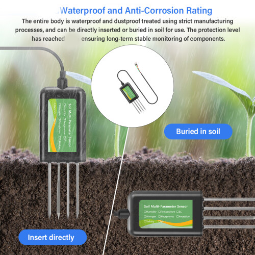 8 Function Soil Moisture Temperature Detector  for Laboratory 1