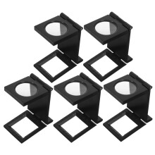 Foldable Reading Magnifier 5 Pack Portable Handheld Plastic Loupe for Textile Jewelry Coins Inspection Impact Resistant