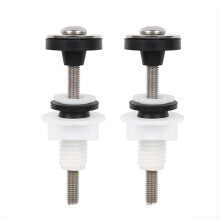 Toilet Pan Fixing Kit Universal Fit, Heavy-Duty Bolts and Gaskets for Standard Toilet Tank Installation