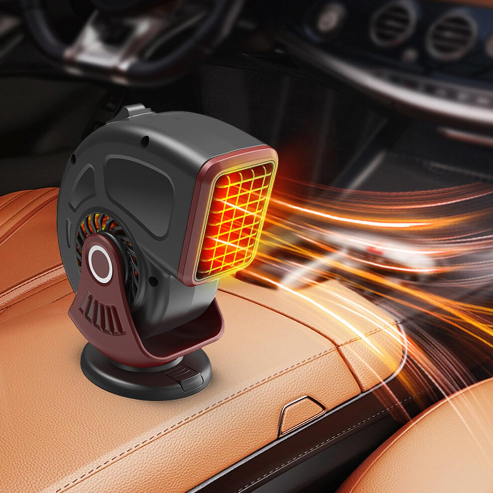 Portable Car Heater Defroster 12V 150W Defogger Windscreen Fan 2 In 1 Heating And Cooling For Fast Defrost 9067246440428