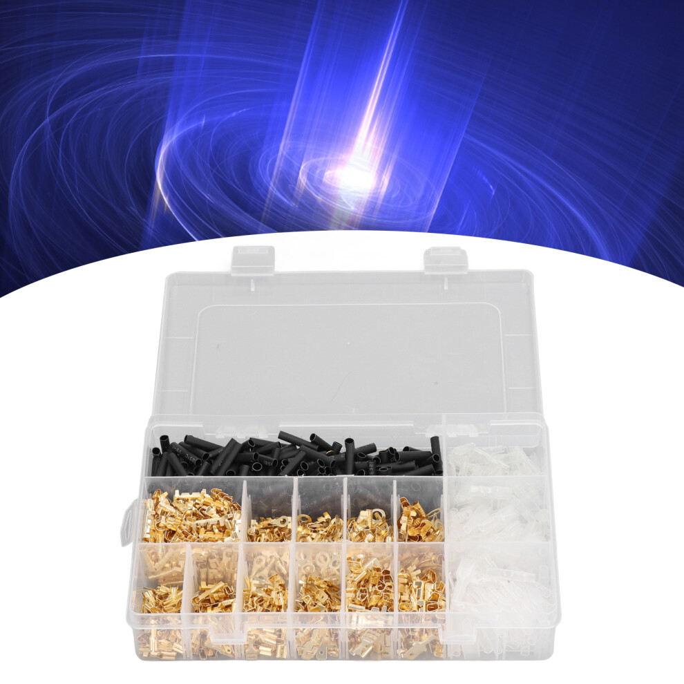 1050Pcs Electrical Wire Terminal Kit 2.8Mm 4.8Mm 6.3Mm Connectors Set 8011357049408