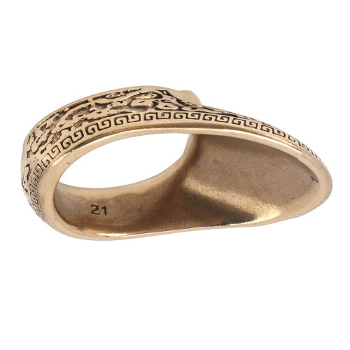 Retro Thumb Protector Ring 21mm with Anti-Lost Feature for Archery