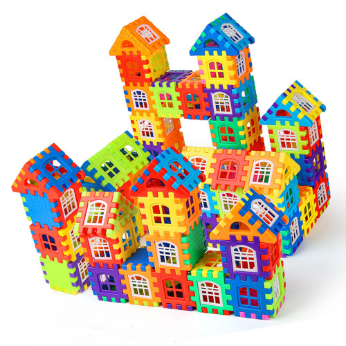 Kleinkinderhaus-Bausteinspielzeug, 3D-Bausätze mit 2