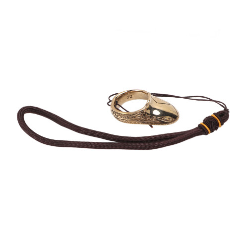 Engraved 22mm Copper Archery Thumb Ring with Anti-Lost Rope Design 2