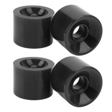 4PCS 60mm Black PU Skateboard Wheels for Smooth and Silent Riding