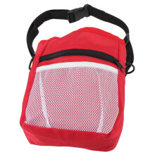 Multifunktionale Nylon-Hundesnackbeutel für Training, Große Kapazität, Rot