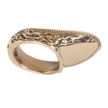 Copper Archery Thumb Rings with Anti-Lost Rope 20mm for Outdoor Hunting