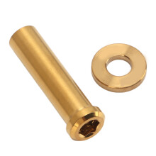 Titaniumlegierungs-Fahrradständerklemme Fixmutter 30mm Anti-Oxidation Gold