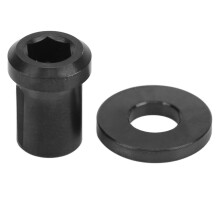 M6x10mm Titanium Fahrrad C-Bremszangenmuttern Rostfrei Schwarz
