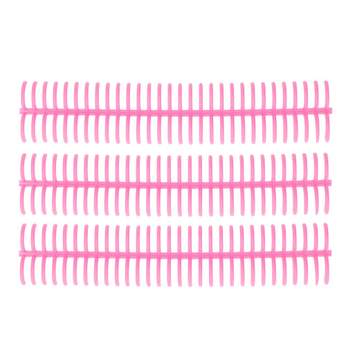 PP Plastic Pink 22mm Binding Rings 10 Pcs with Smooth Finish