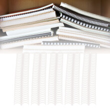 10 Pcs Loose Leaf Binding Spines 22mm Plastic Rings Transparent